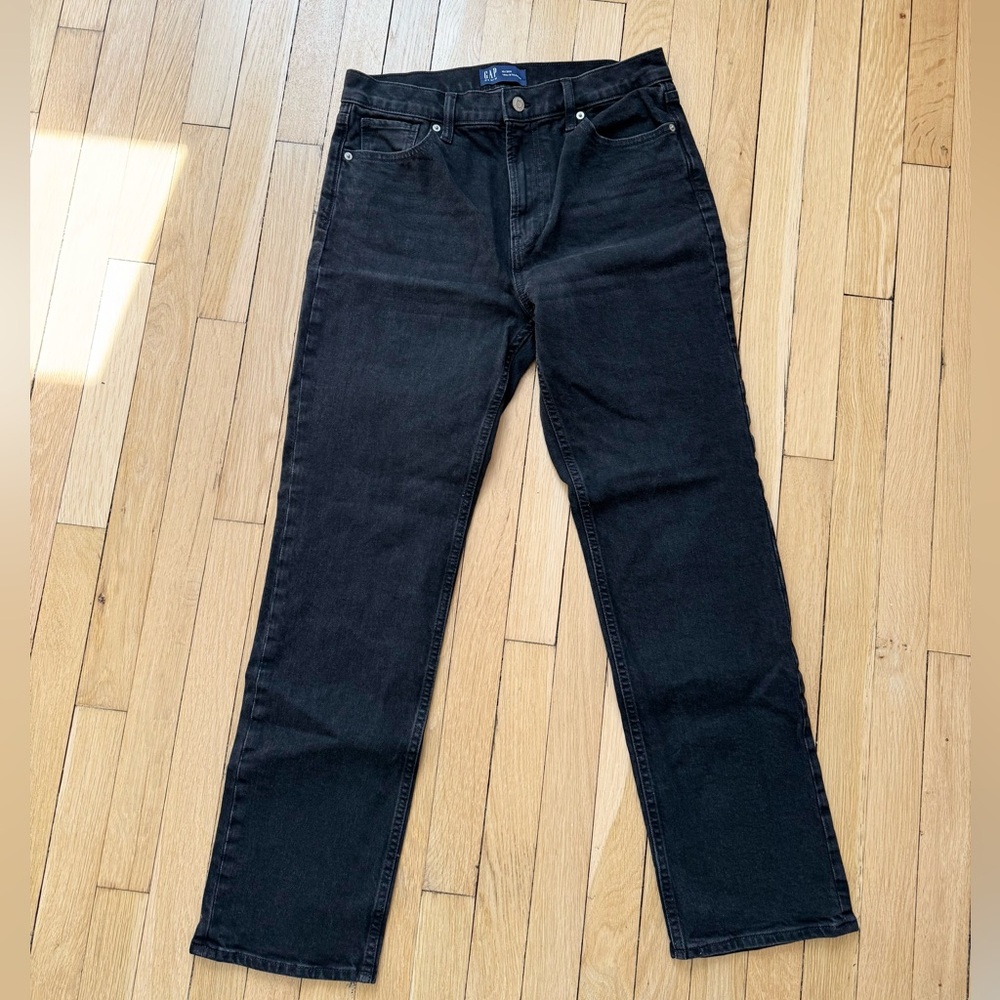 GAP Black Denim '90s Straight Jeans
